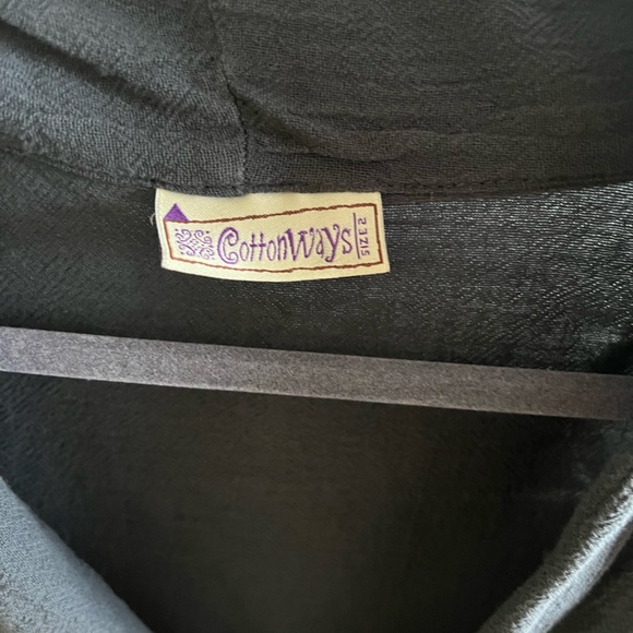 Cottonways cotton gauze pewter grey jacket size 2 large extra large - Picture 2 of 4